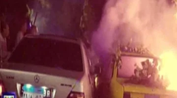 تصاعد التوتر.. الشماريخ تفسد زفة شقيقة محمد صلاح في فخر الدلتا